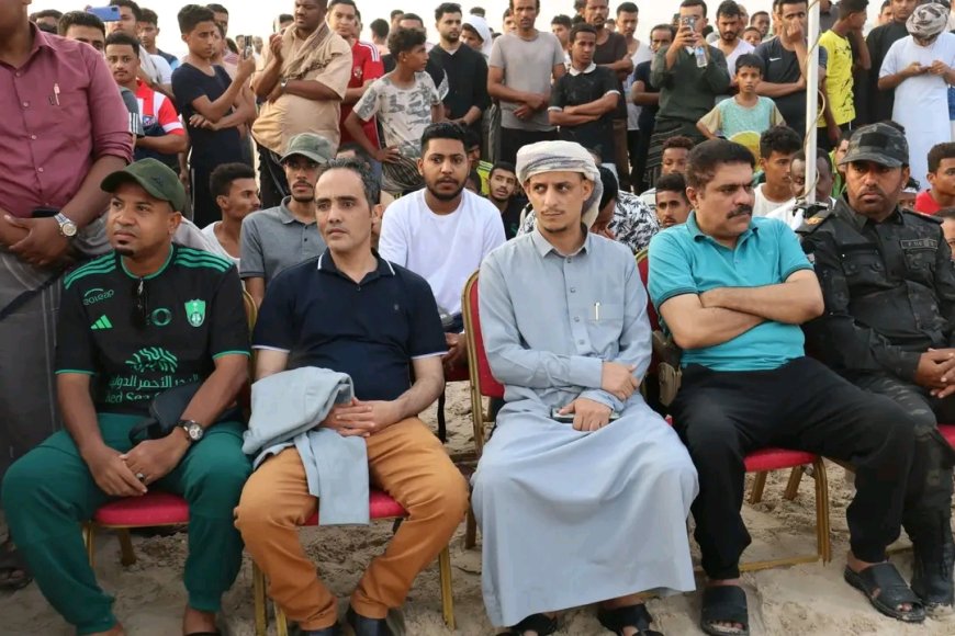 انتقالي حضرموت يدشّن مهرجان البلدة الرياضي 2025 بالمكلا