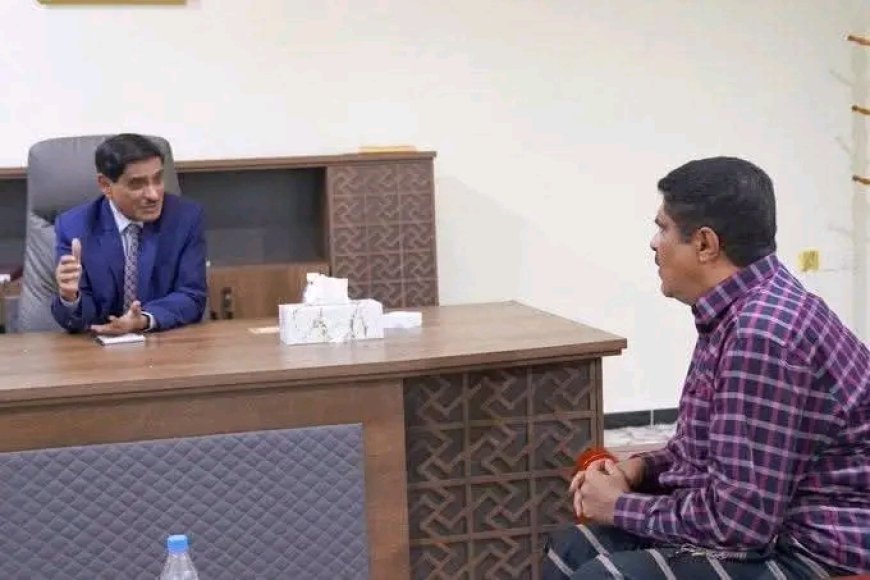 رئيس تنفيذية انتقالي حضرموت يطمئن على صحة اللواء البحسني ويهنئه بنجاح العملية الجراحية