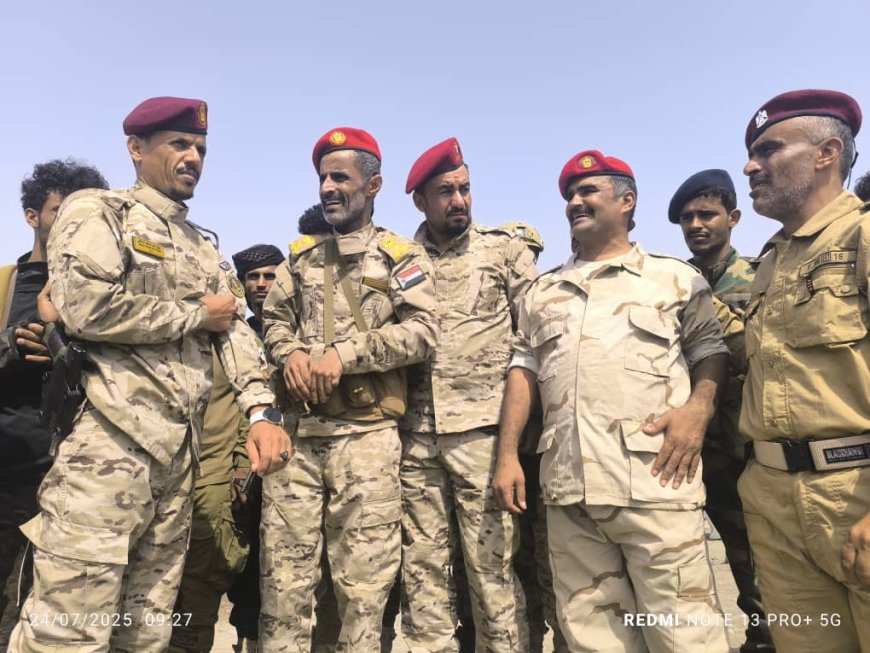 العميد نصر المشوشي يجري زيارة تفقدية إلى مقر اللواء الثاني دعم وإسناد في شقرة