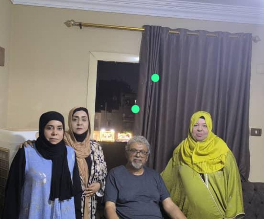 قيادة اتحاد نساء اليمن بأبين تزور الأستاذ صالح الأيلي في مقر إقامته بالقاهرة