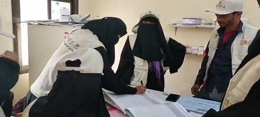 وفد صحي من الوزارة ومكتب الصحة أبين يُشرف على حملة تعزيز صحة الأم والوليد بيافع سرار