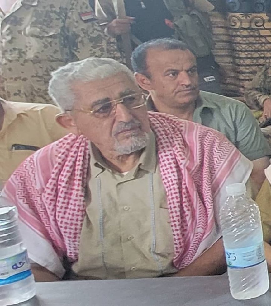 مدير عام قعطبة الشاعري يعزي برحيل المناضل الكبير العميد قاسم محمد جعوال