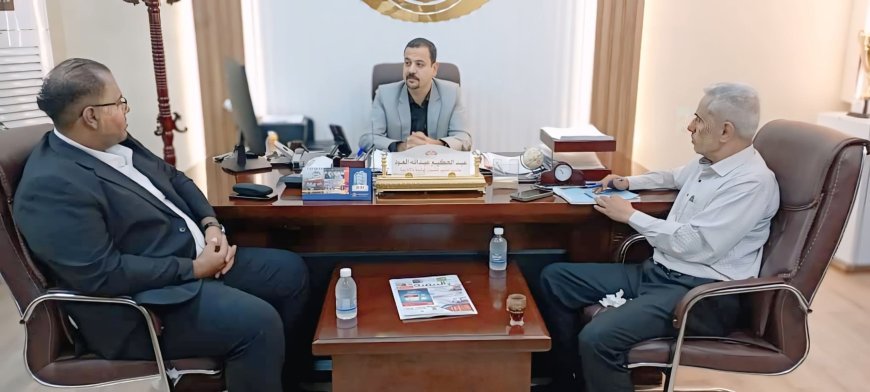 نائب مدير عام شركة النفط بالمهرة يستقبل وفد مؤسسة 14 أكتوبر