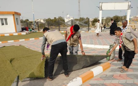 في اليوم العالمي للمنديل الكشفي... كشافة أبين تترجم القيم الكشفية إلى واقع ملموس بمبادرة نظافة لحديقة الشهيد عبداللطيف بساحة الشهداء بأبين