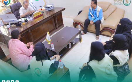 زيارة تعاون مشترك بين مستشفى عدن الألماني الدولي ومؤسسة سواعد الخير الإنسانية