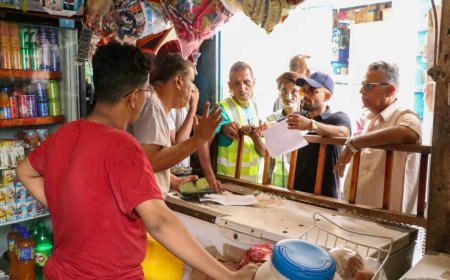 استمرار حملة الرقابة على الأسعار في صيرة لضبط الأسواق والتخفيف عن المواطنين