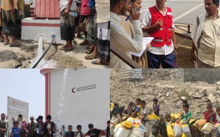 بدعم من الهلال الأحمر القطري افتتاح مشروعين ارتوازيين في الفريض ولحمر بمودية بحضور السلطة المحلية