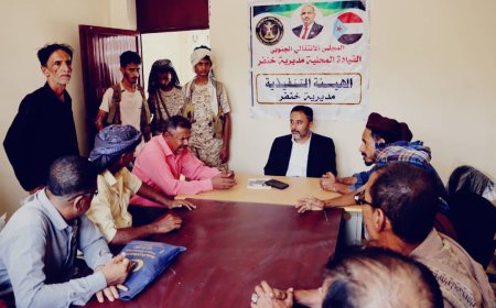 الحييد يتفقد سير العمل في تنفيذية انتقالي خنفر