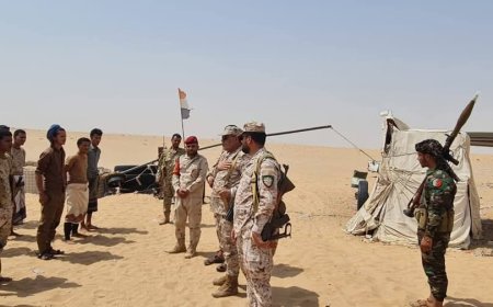 زيارة ميدانية لقوات الحزام الأمني التابع للفرقة الرابعة طواري