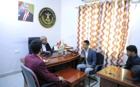 الاتحاد العام لطلاب جامعة عدن يزور رئيس هيئة الشباب والتعليم ويكرم رئيس دائرة المراة والطفل في الامانة العامة لهيئة رئاسة المجلس الانتقالي الجنوبي