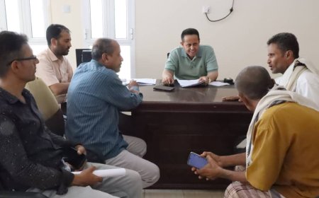 رئيس انتقالي لحج يبحث مع مؤسسة المياه سبل تحسين الخدمة في مديرية الحوطة