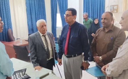 فضيل وجابر يدشنان اول عيادة مجانية بمركز التعليم المستمر وخدمة المجتمع بجامعة لحج