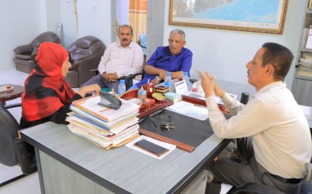 سيئون.. الدكتور العمودي يلتقي بمشرفة وزارة الصحة واليونيسيف الدكتورة هويدا ياسين