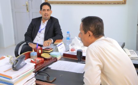 العمودي والماس يناقشان تعزيز دور صحة الموانئ والحجر الصحي بحضرموت الوادي والصحراء