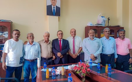 رئيس جامعة عدن يبحث مع مدير الصندوق الاجتماعي للتنمية آفاق التعاون المشترك