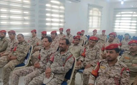 اختتام دورة المباحث العسكرية ومأموري الضبط القضائي بقيادة الشرطة العسكرية وفروعها المتواجدة بمأرب