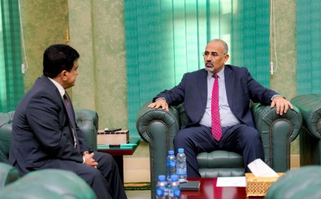 الرئيس الزُبيدي يطّلع من وزير النفط على جهود تشغيل مصافي عدن وتأمين وقود الكهرباء