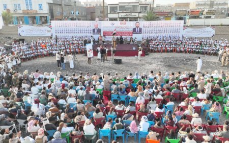 260 عريساً وعروساً من أبناء البيضاء يحتفلون بزفافهم في عرس جماعي بمأرب