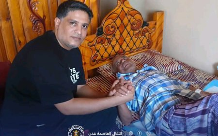 انتقالي العاصمة عدن يطمئن على صحة مستشار اتحاد ألعاب القوى