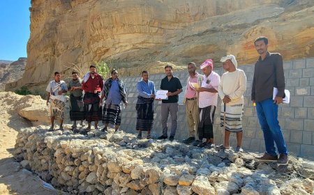 برعاية محافظ شبوة تسليم عدد من المشاريع الزراعية في وادي عماد بمديرية حبان