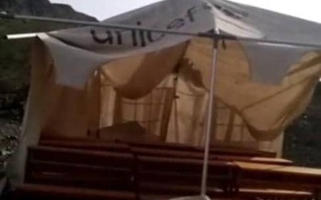 مدرسة المزمار بمديرية جيشان تتعرض للدمار بسبب الرياح والأمطار