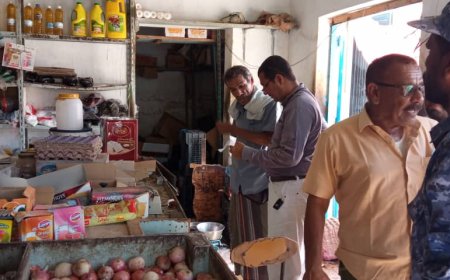 تنفيذا لتوجهات مدير عام بروم ميفع لجنة متابعة تخفيض اسعار المواد الغذائية تقوم بنزول ميداني