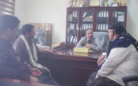 مدير عام مكتب التربية والتعليم أبين يلتقي بمدير عام المحفد ومدير التربية بالمديرية