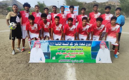 النجم الأحمر الفلساني يمطر شباك حزام يافع برباعية ويحصد العلامة الكاملة في دور المجموعات