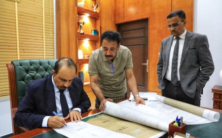 محافظ حضرموت يُعمد مخطط مشروع مدينة عبدالعزيز عبدالمحسن الراشد السكنية الخيرية لذوي الدخل المحدود ومنشآت تنموية بمديرية الشحر