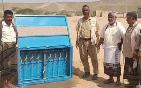 مدير عام مديرية ميفعة يتفقد سير العمل في شبكة الاسالة لمشروع المياه في رقة بازومح