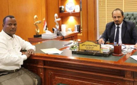 محافظ محافظة حضرموت يلتقي مدير مشروع كهرباء ميفع