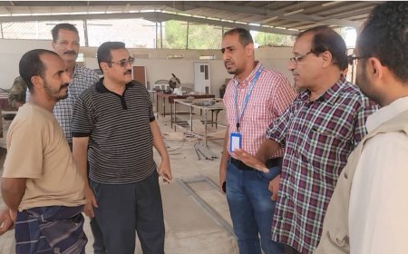 مدير عام المنصورة يطلع على المساحة المخصصة لبناء مركز سوء التغذية للأطفال