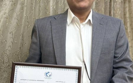 منظمة ايروبيان لحقوق الإنسان في اليمن تكرم الخضر الزغلي مدير محطة اليمنية بالأردن