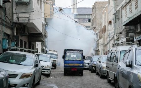 عدن … صحة البيئة بصيرة تنفذ حملة رش ضبابي في أحياء واسعة في المديرية