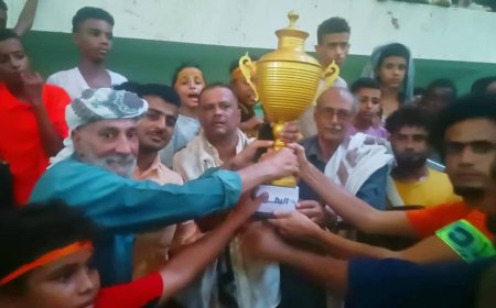 فريق الليبي يتوج بطلاً لدوري فقـداء وشهداء الحاو بالحوطة في كرة القدم الخماسية