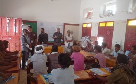 هيئة مصائد خليج عدن تدشّن المرحلة الثانية من مشروع صيانة المحركات في منطقة قعوه