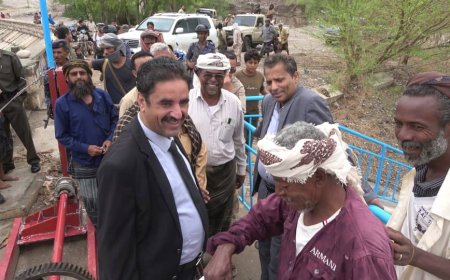 فريق التوجيه والرقابة الرئاسي يتفقد عددًا من المنشآت الزراعية في أبين