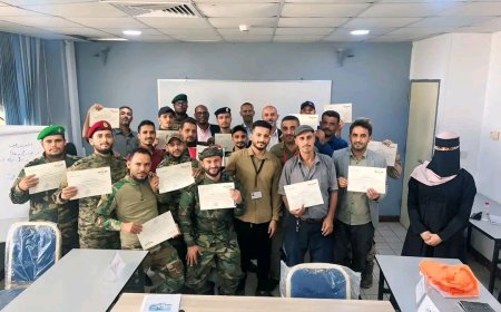 اختتام دورة تدريبية متخصصة في "اساسيات امن الطيران" بمشاركة عدد من منتسبي هيئة الطيران ومطار عدن الدولي