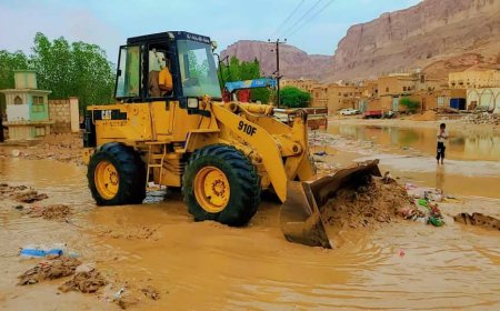 الأمين العام للمجلس المحلي بتريم يتفقد تأثيرات المنخفض الجوي