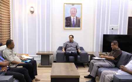 الوزير البكري يطلع على برنامج مكتب الوزارة بمحافظة لحج