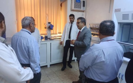 نائب مدير مكتب رئاسة الجمهورية يزور الهيئة اليمنية للمواصفات والمقاييس وضبط الجودة
