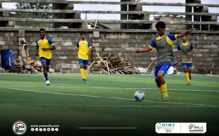 أجواء حماسية وروح عالية في معسكر منتخب الناشئين بأبين