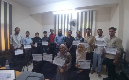 مكتب الهيئة العامة للاراضي والمساحة فرع لحج يختتم دورة تدريبية في نظام المعلومات الجغرافية GIS