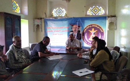 الهيئة التنفيذية للمجلس الانتقالي الجنوبي في مديرية الضالع تعقد اجتماعها الدوري