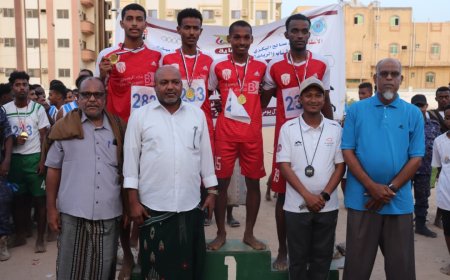 قوى نادي شعب حضرموت تحقق المركز الثالث في التصفيات التمهيدية بساحل حضرموت