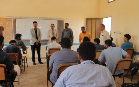 تدشين الامتحانات الوزارية بمعاهد التعليم الفني بساحل حضرموت