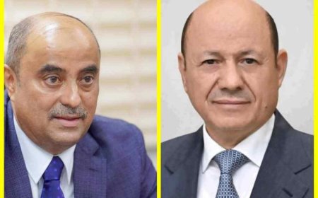 رئيس مجلس القيادة يطلع من رئيس الوزراء على الاجراءات المتخذة للحد من آثار السيول الجارفة في عدد من المحافظات