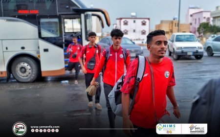 الجالية اليمنية بمنطقة عسير تستقبل منتخبنا الوطني للشباب