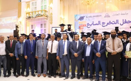 د. الجفري والعميد جبر يشاركان حفل تخرج السابع لجامعة العادل