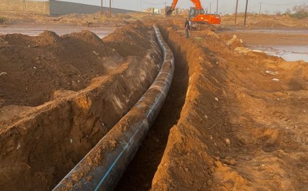 إنهاء أعمال إصلاح الخط الرئيسي المتضرر من السيول في منطقة الحسوة